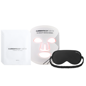 CurrentBody Skin LED Mask + Hydrogel Mask 10 Pack + Dr. Harris Sleep Mask